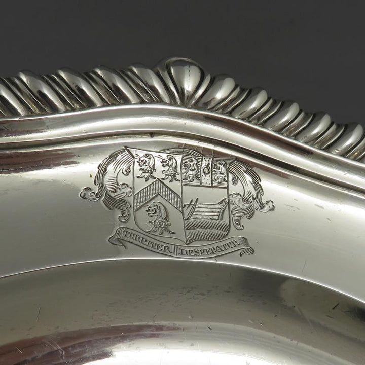 Paul Storr Silver Dinner Plate - JH Tee Antiques