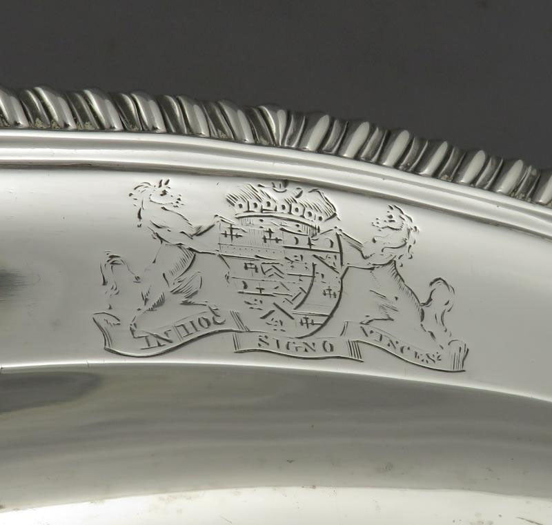 Paul Storr Sterling Silver Meat Platter - JH Tee Antiques