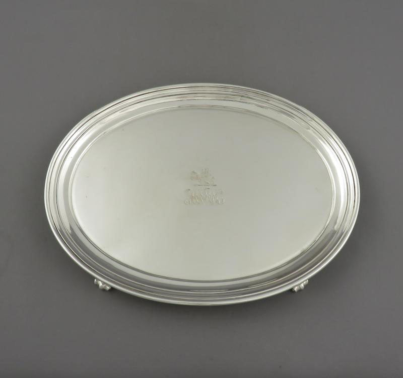 Paul Storr Sterling Silver Salver - JH Tee Antiques
