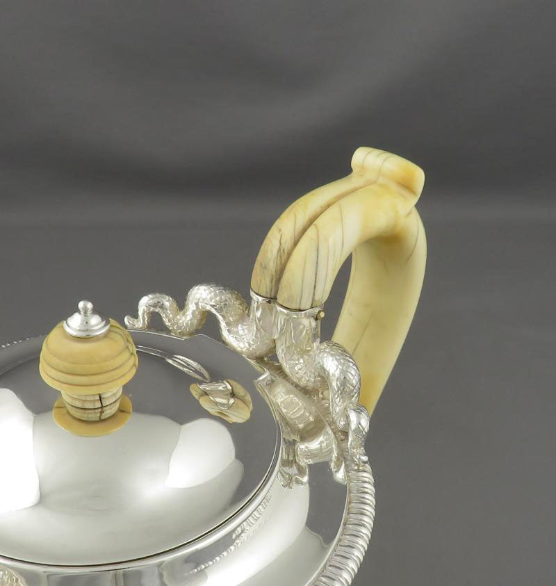 Paul Storr Silver Coffee Pot - JH Tee Antiques