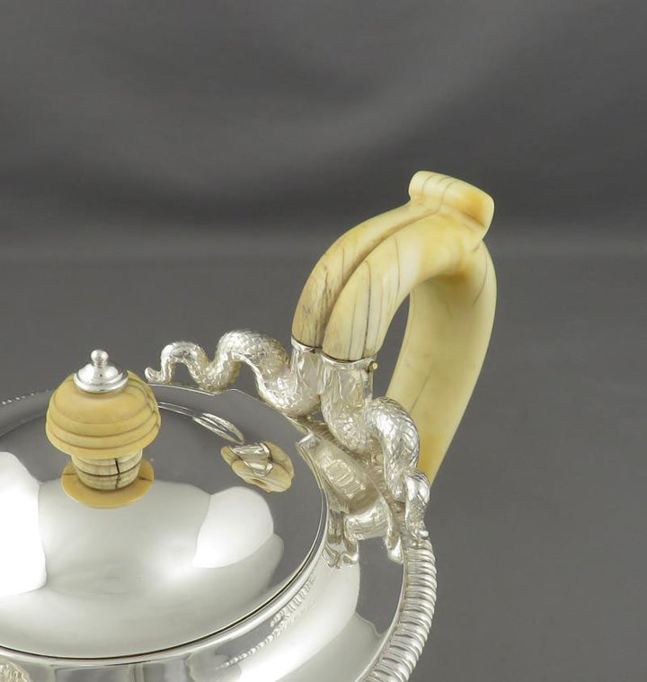 Paul Storr Silver Coffee Pot - JH Tee Antiques