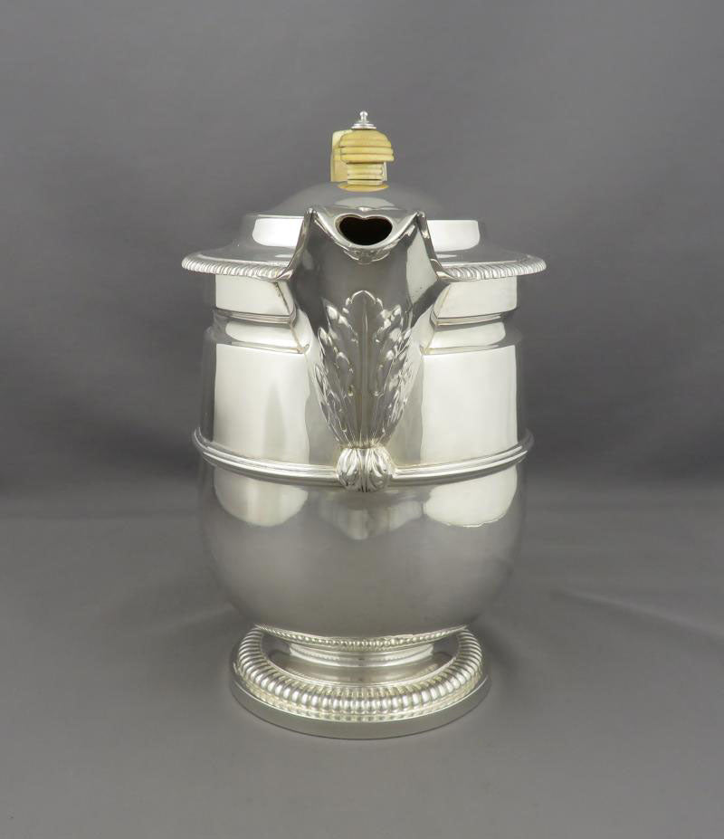 Paul Storr Silver Coffee Pot - JH Tee Antiques