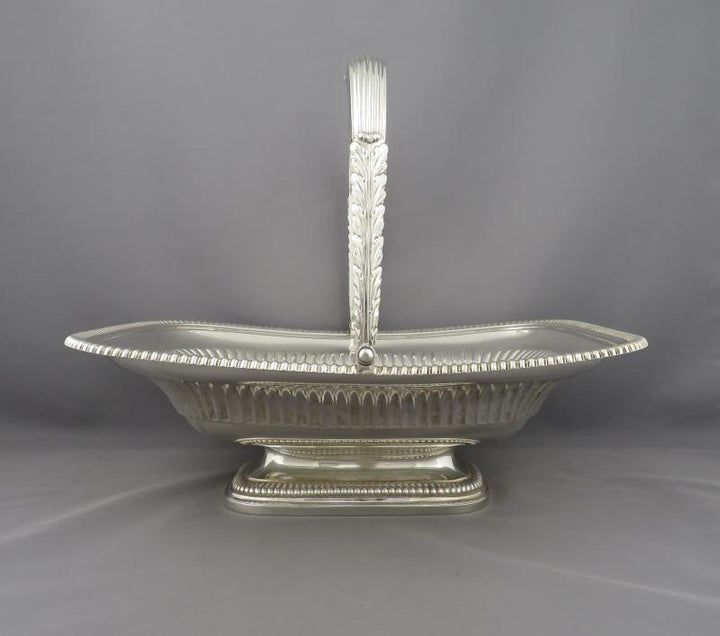 George IV Sterling Silver Cake Basket - JH Tee Antiques