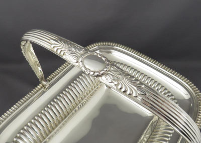 George IV Sterling Silver Cake Basket - JH Tee Antiques
