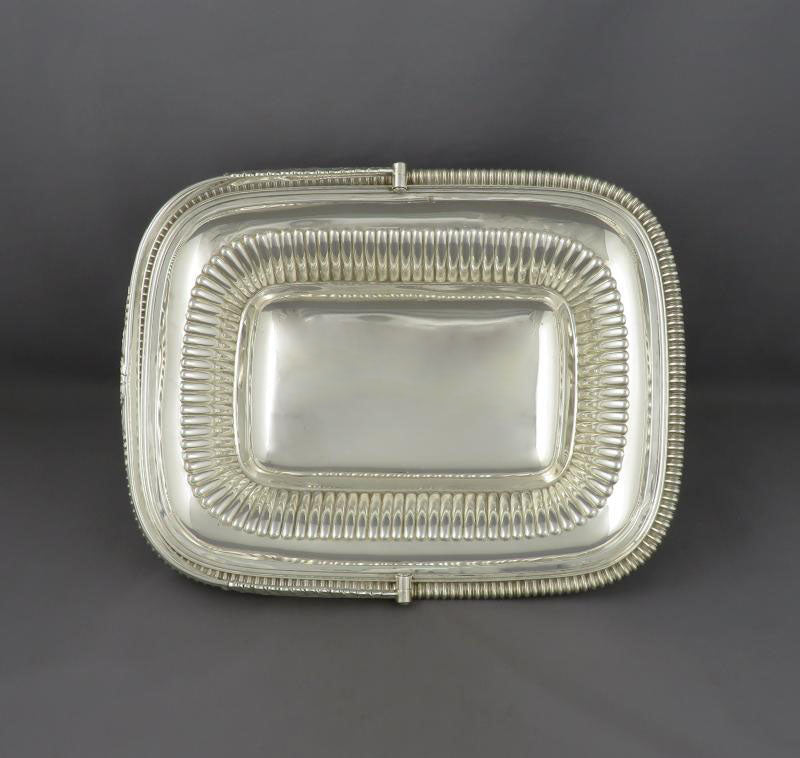 George IV Sterling Silver Cake Basket - JH Tee Antiques