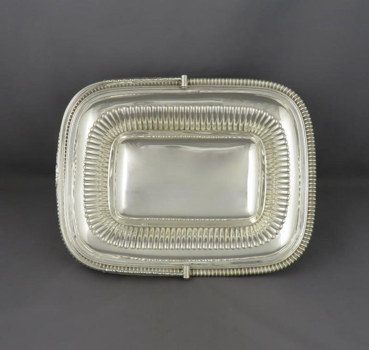 George IV Sterling Silver Cake Basket - JH Tee Antiques