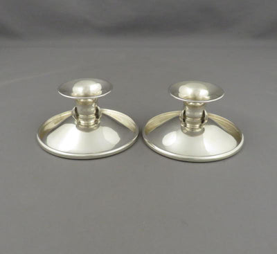 Poul Petersen Sterling Reversible Candlesticks - JH Tee Antiques