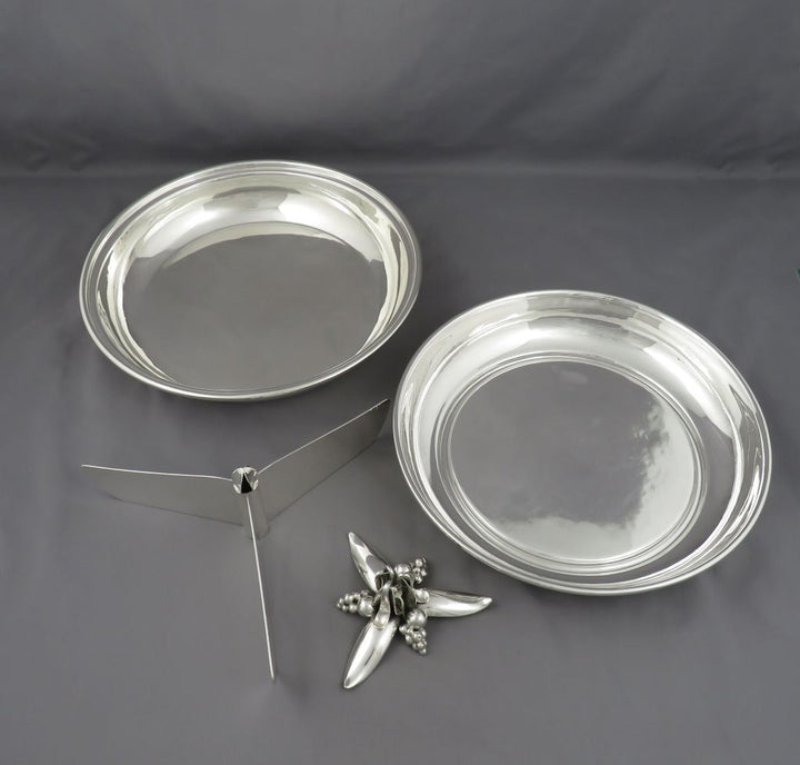 Poul Petersen Sterling Silver Entree Dish - JH Tee Antiques