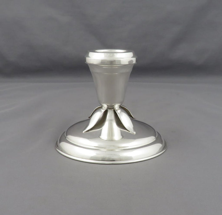 Poul Petersen Sterling Candlesticks - JH Tee Antiques