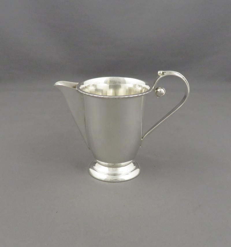 Poul Petersen Sterling Silver Cream and Sugar - JH Tee Antiques