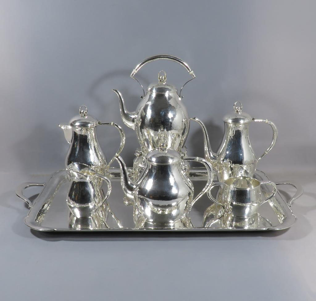 Poul Petersen Sterling Silver Tea Service - JH Tee Antiques