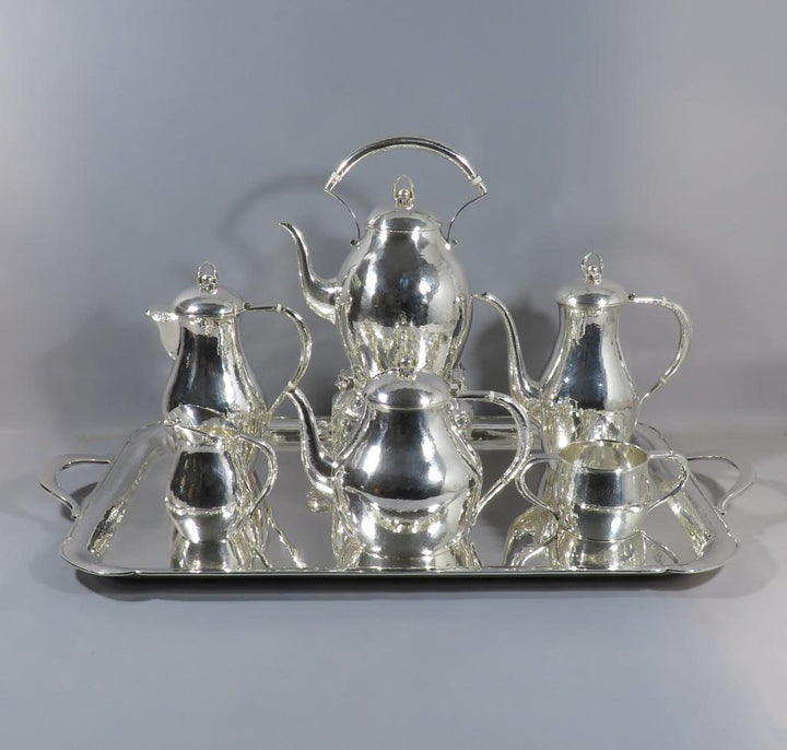 Poul Petersen Sterling Silver Tea Service - JH Tee Antiques