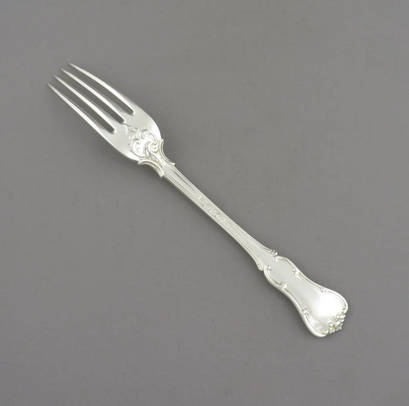 Victorian Princess Pattern Silver Flatware Set - JH Tee Antiques