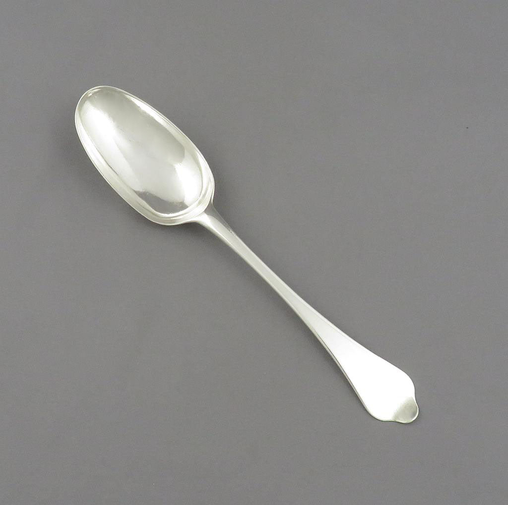 Queen Anne Silver Dog Nose Tablespoon - JH Tee Antiques