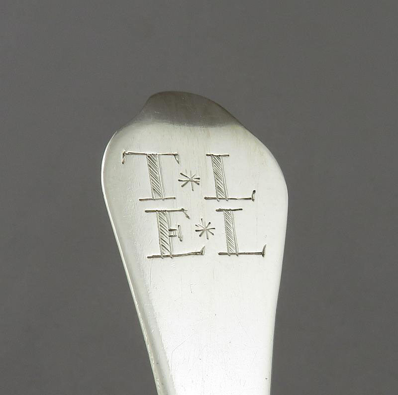 Queen Anne Silver Dog Nose Tablespoon - JH Tee Antiques