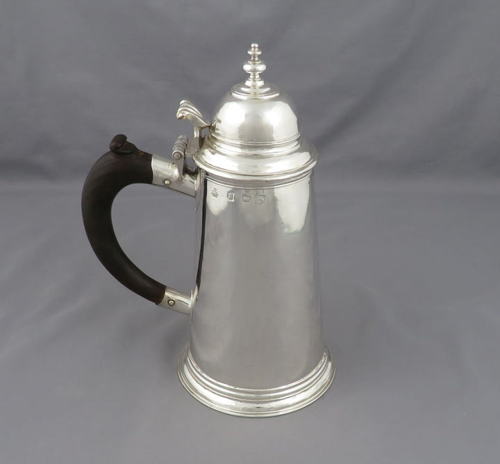 Queen Anne Silver Coffee Pot - JH Tee Antiques