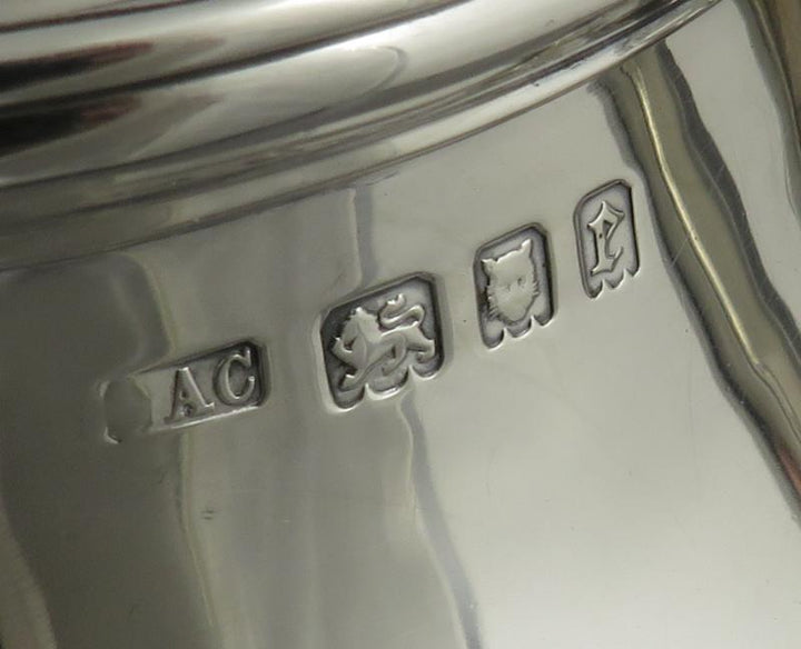 Queen Anne Stlye Silver Kettle on Stand - JH Tee Antiques