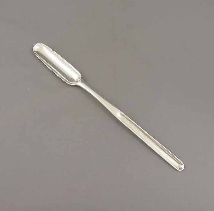 Queen Anne Silver Marrow Scoop - JH Tee Antiques