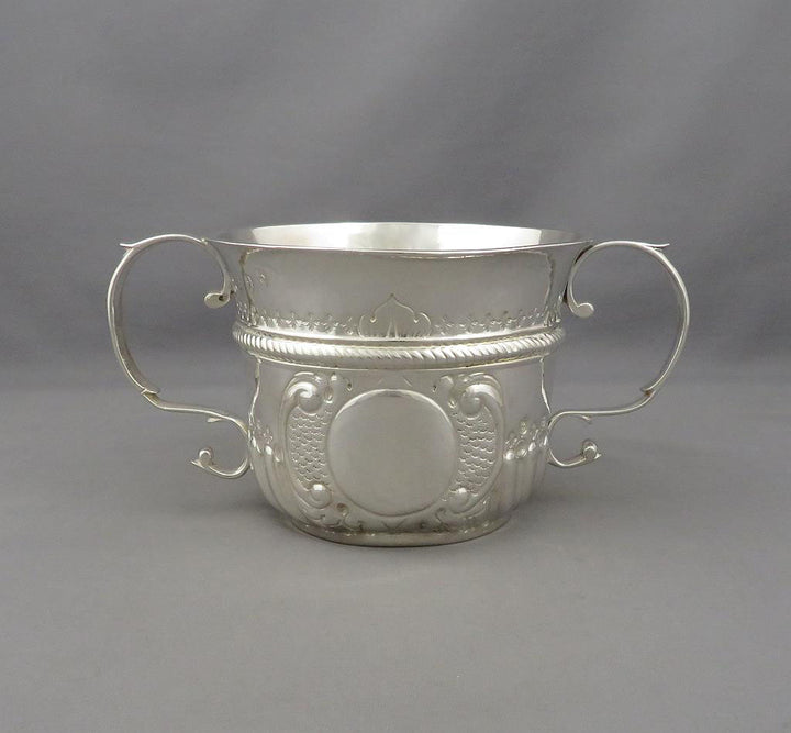 Queen Anne Silver Porringer - JH Tee Antiques