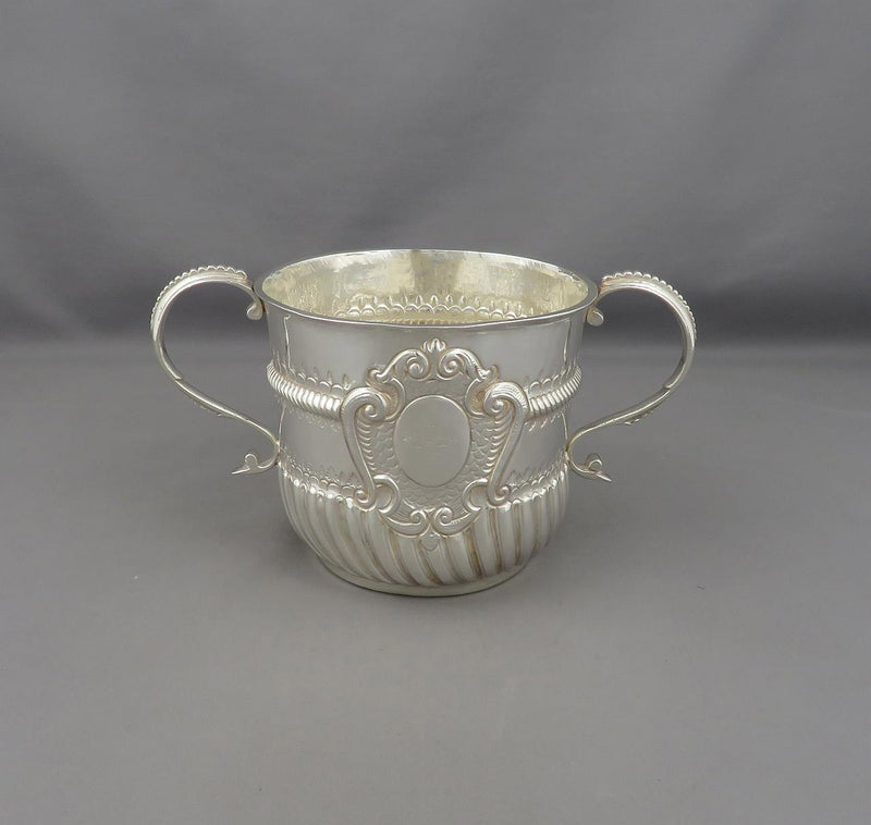 Queen Anne Silver Porringer - JH Tee Antiques
