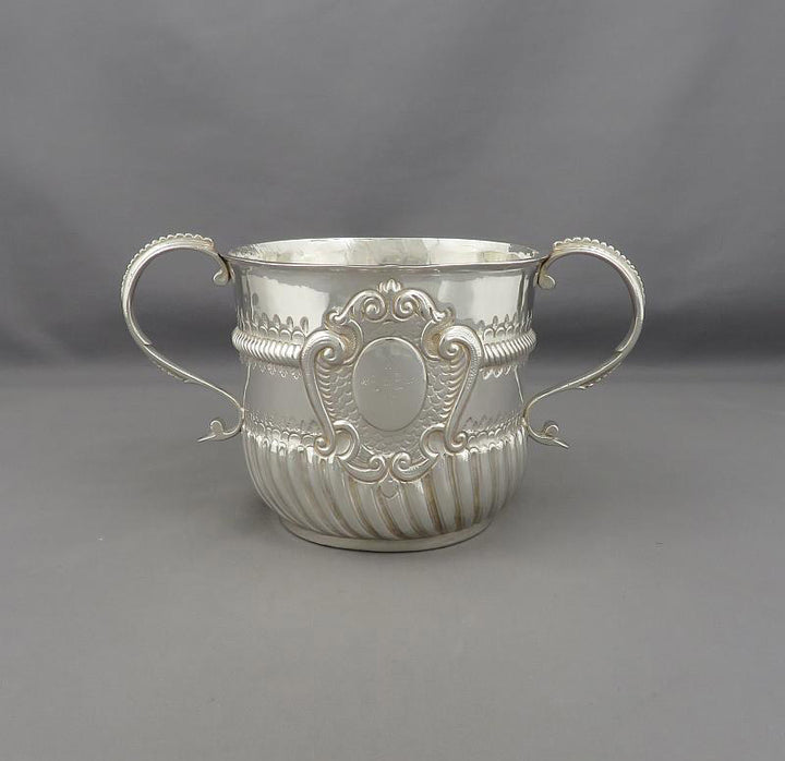 Queen Anne Silver Porringer - JH Tee Antiques