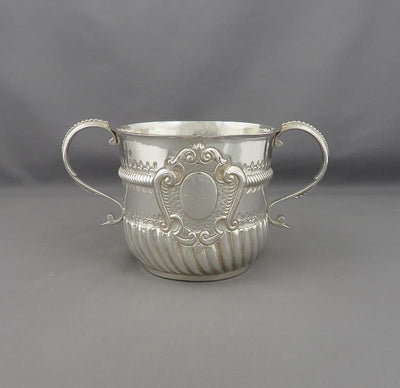Queen Anne Silver Porringer - JH Tee Antiques