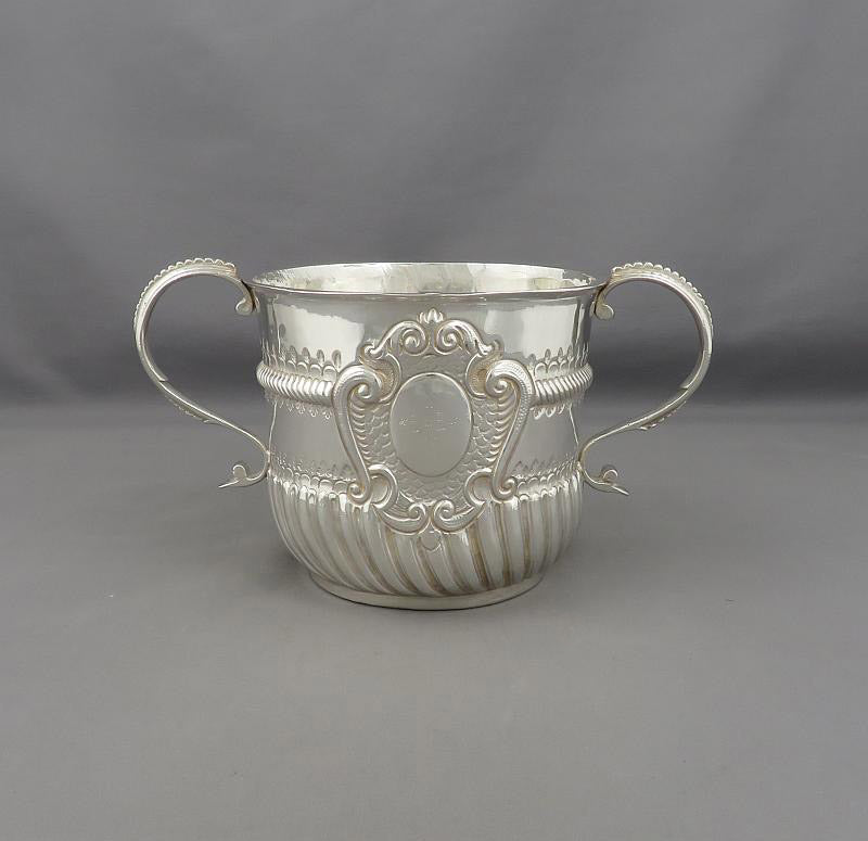 Queen Anne Silver Porringer - JH Tee Antiques