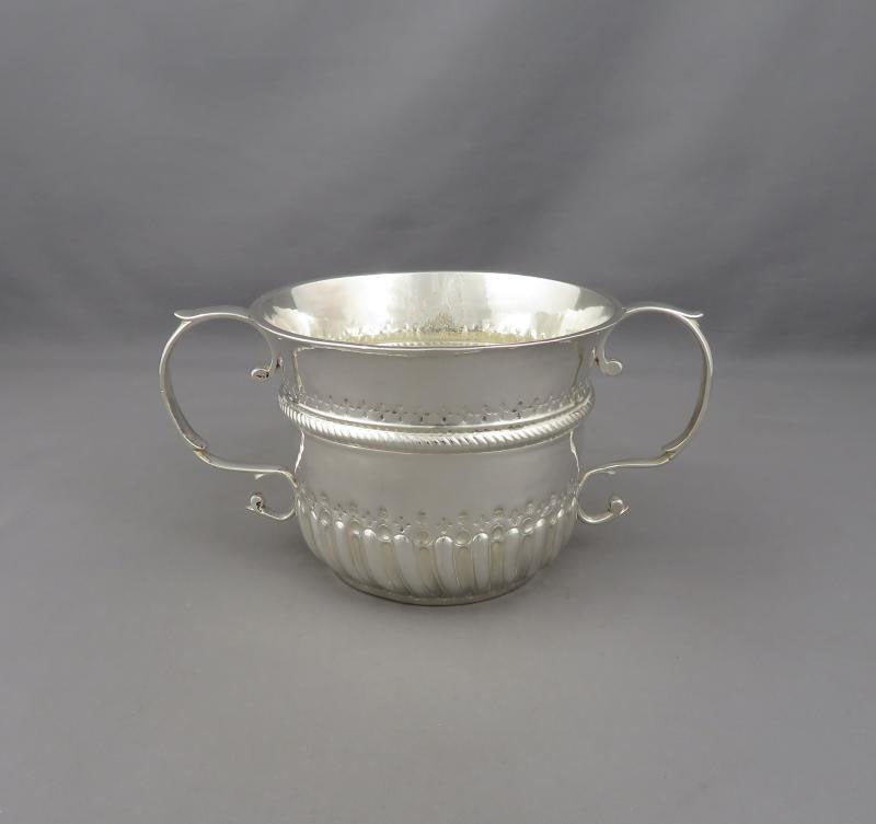 Queen Anne Silver Porringer - JH Tee Antiques
