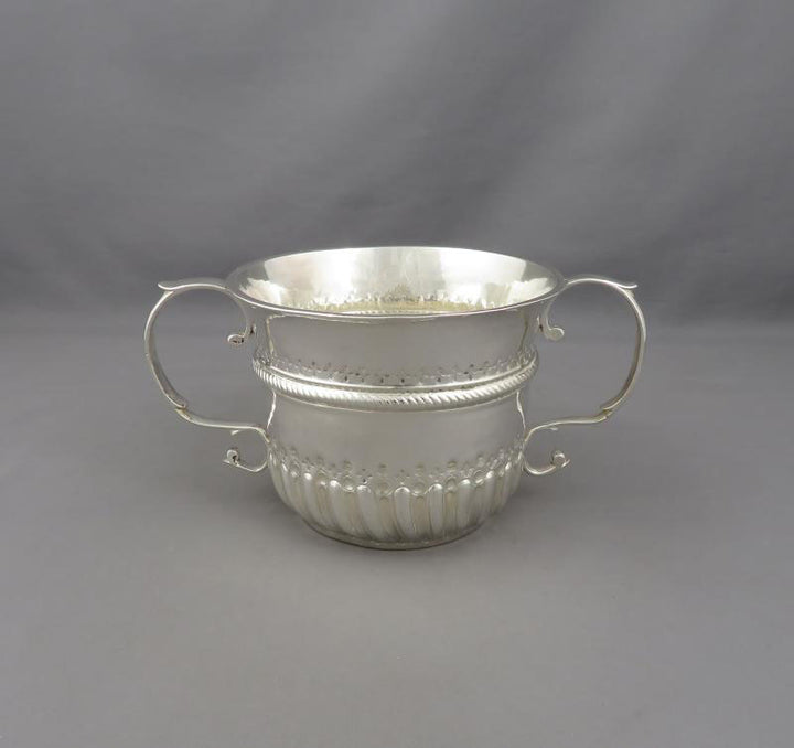 Queen Anne Silver Porringer - JH Tee Antiques