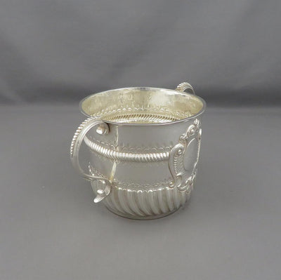 Queen Anne Silver Porringer - JH Tee Antiques