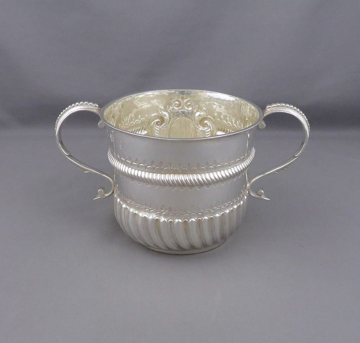 Queen Anne Silver Porringer - JH Tee Antiques