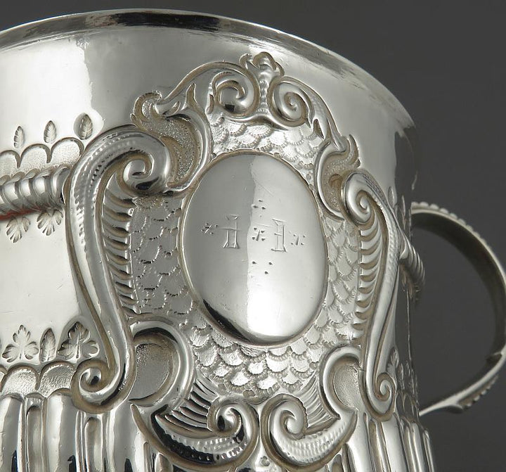 Queen Anne Silver Porringer - JH Tee Antiques