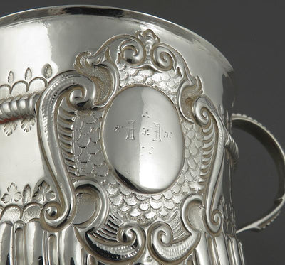 Queen Anne Silver Porringer - JH Tee Antiques