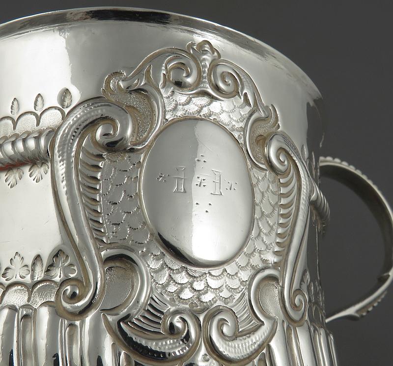 Queen Anne Silver Porringer - JH Tee Antiques