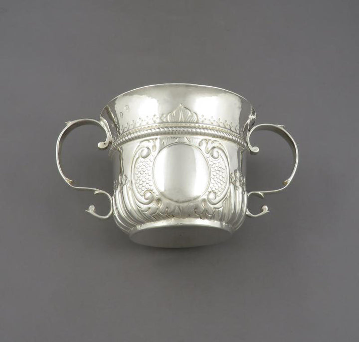 Queen Anne Silver Porringer - JH Tee Antiques