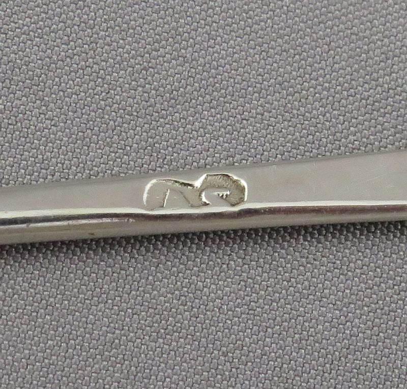 George II Silver Mote Spoon - JH Tee Antiques