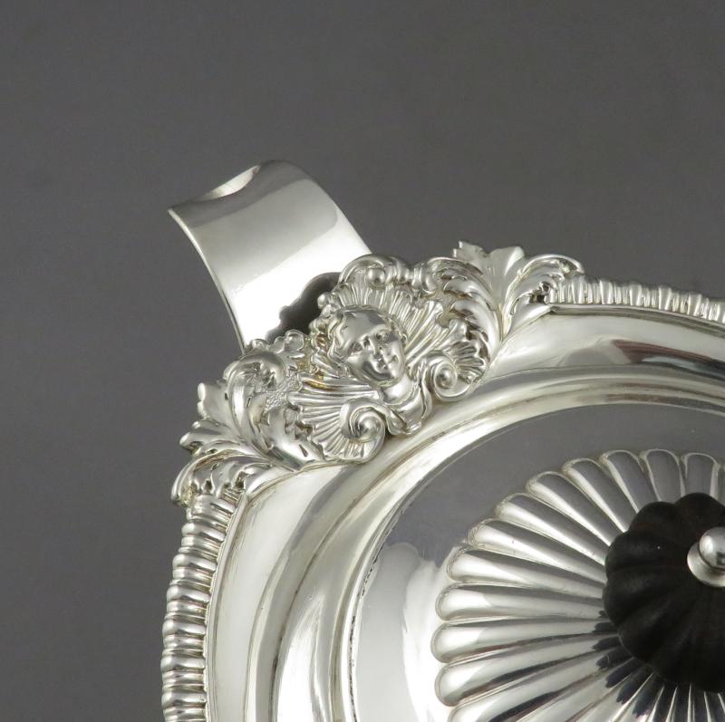 Regency Silver Coffee Pot - JH Tee Antiques