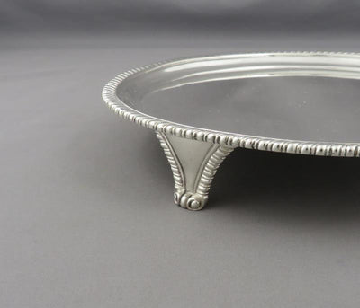 Regency Sterling Silver Salver - JH Tee Antiques