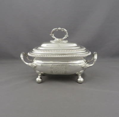 Pair of George III Sterling Silver Sauce Tureens - JH Tee Antiques