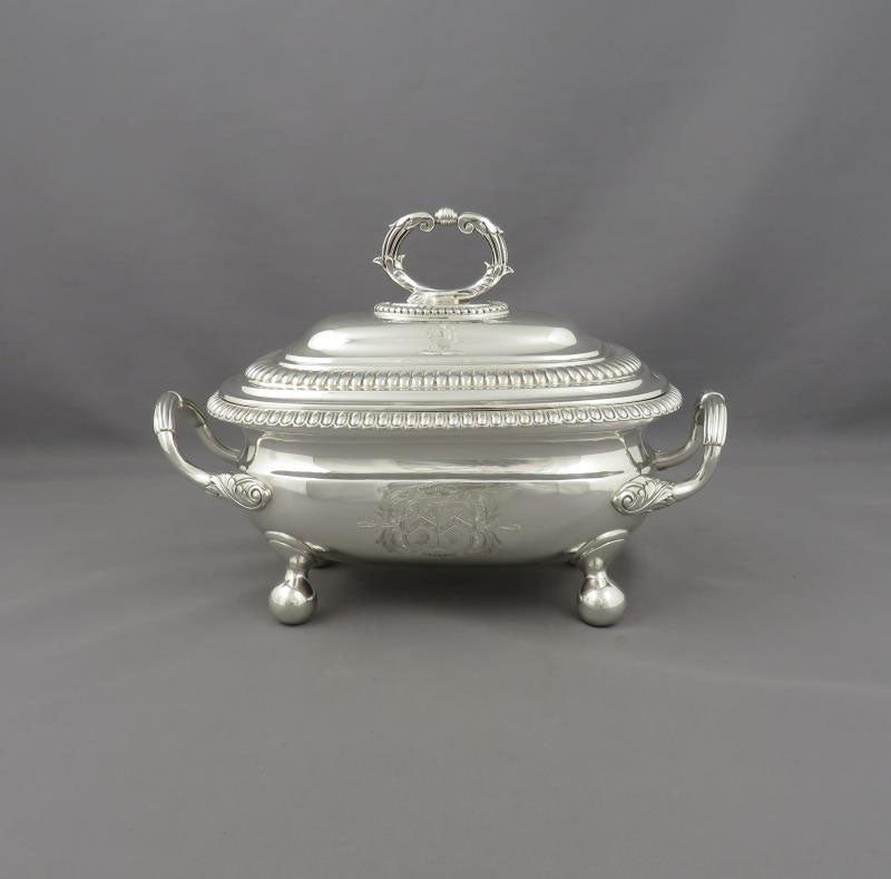 Pair of George III Sterling Silver Sauce Tureens - JH Tee Antiques