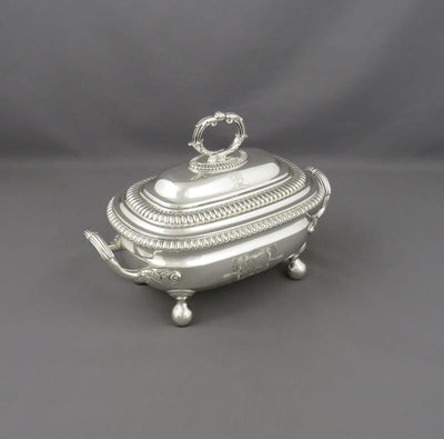 Pair of George III Sterling Silver Sauce Tureens - JH Tee Antiques