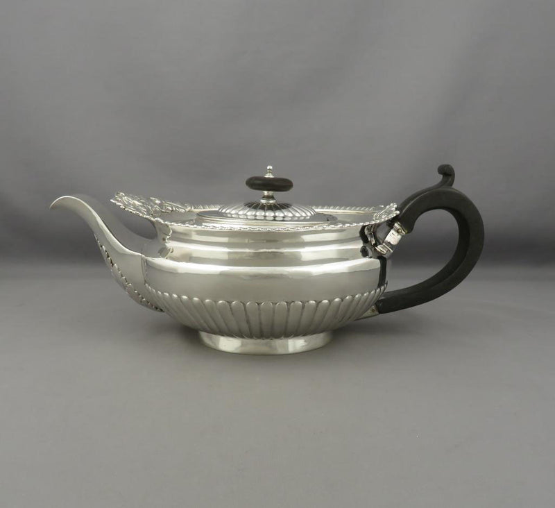 Regency Sterling Silver Teapot - JH Tee Antiques