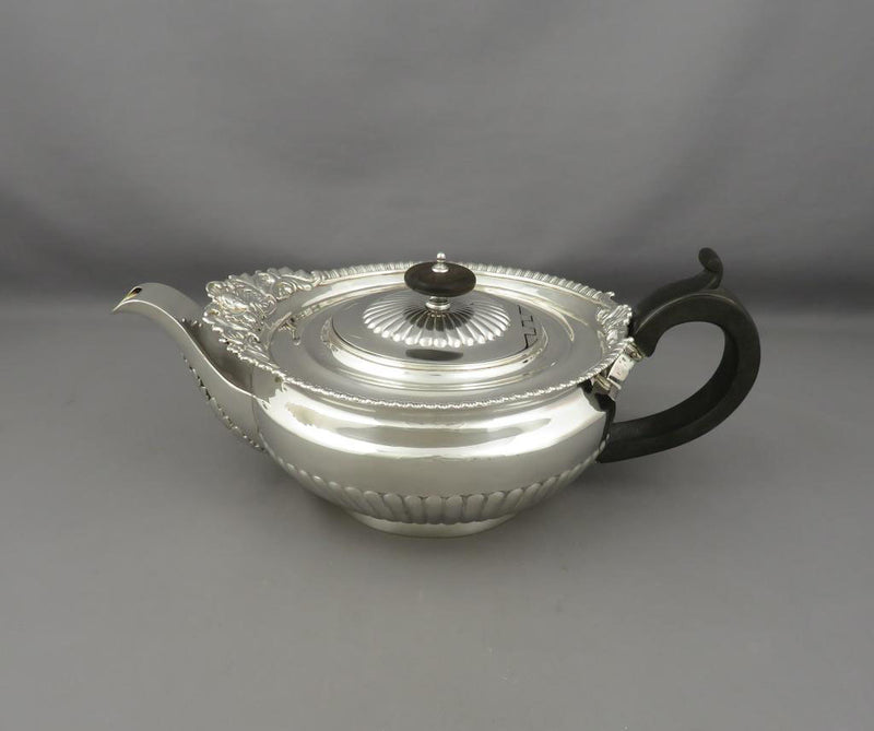 Regency Sterling Silver Teapot - JH Tee Antiques