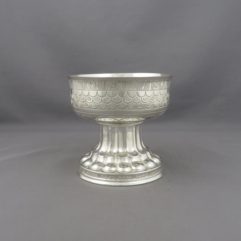 Edwardian Sterling Silver Tudor Cup Reproduction - JH Tee Antiques
