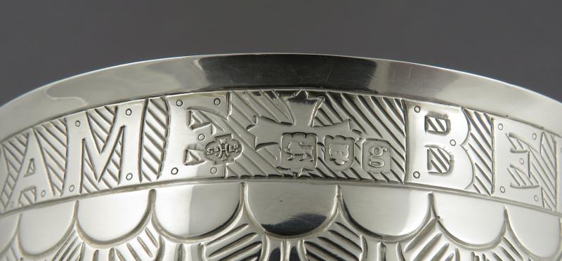 Edwardian Sterling Silver Tudor Cup Reproduction - JH Tee Antiques