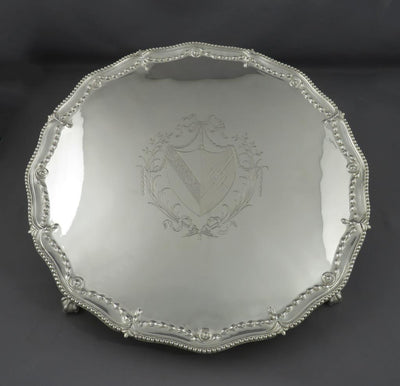 Richard Rugg Sterling Silver Salver - JH Tee Antiques