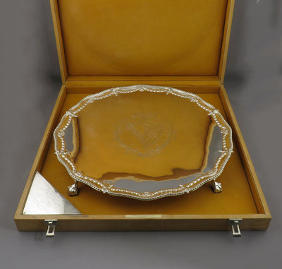 Richard Rugg Sterling Silver Salver - JH Tee Antiques