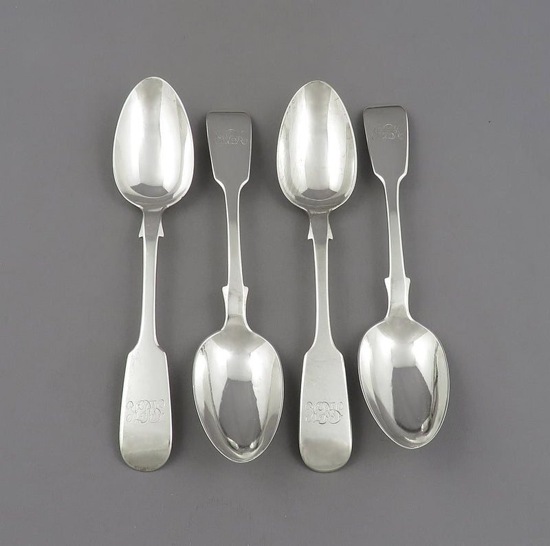 Robert Hendery Sterling Silver Dessert Spoons - JH Tee Antiques