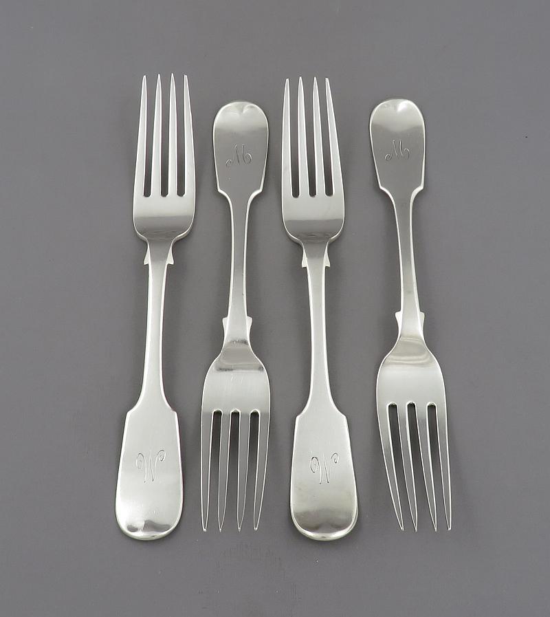 Robert Hendery Silver Dinner Forks - JH Tee Antiques