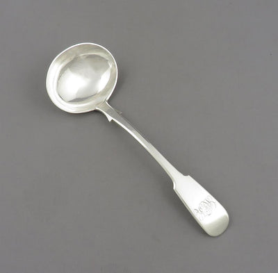 Robert Hendery Silver Gravy Ladle - JH Tee Antiques